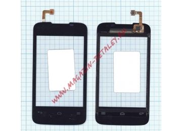 Сенсорное стекло (тачскрин) для Huawei Ascend Y200 черный