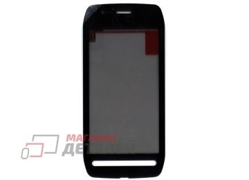 Сенсорное стекло (тачскрин) для Nokia 603 черное