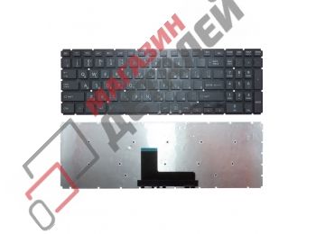Клавиатура для ноутбука Toshiba Satellite L50-B L50D-B L55DT-B черная без рамки