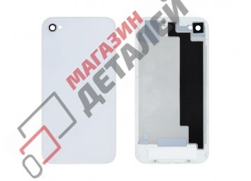 Задняя крышка аккумулятора для iPhone 4S белая AAA (Amperin)