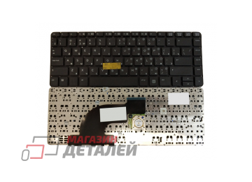 Клавиатура для ноутбука HP Probook 645 G1, 640 G1 черная без рамки с трекпойнтом