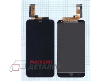 Дисплей (экран) в сборе с тачскрином для Meizu m1 note черный