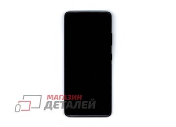 Дисплей (экран) в сборе с тачскрином для Samsung Galaxy S21 Ultra 5G SM-G998B черный с рамкой (Premium LСD)