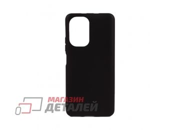 Силиконовый чехол "LP" для Xiaomi POCO F3 TPU черный, непрозрачный