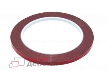 Скотч двусторонний вспененный AMAOE 0.23  мм, ширина 5 мм, 10 м, серый