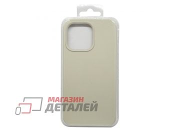 Силиконовый чехол для iPhone 13 Pro "Silicone Case" (светло-желтый)