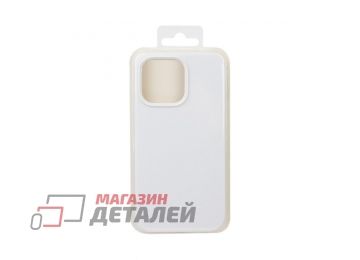 Силиконовый чехол для iPhone 13 Pro "Silicone Case" (серо-белый)