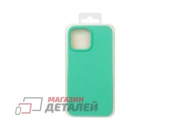 Силиконовый чехол для iPhone 13 Pro Max "Silicone Case" (тиффани)