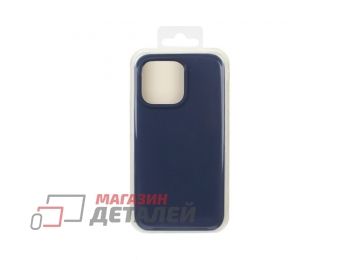 Силиконовый чехол для iPhone 13 Pro "Silicone Case" (темно-синий)