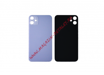 Задняя крышка (стекло) для iPhone 11 фиолетовая (Premium)