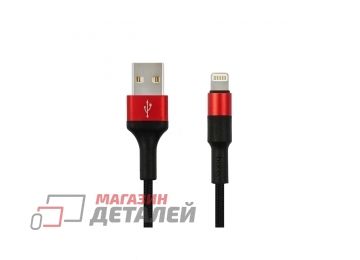 Кабель USB HOCO (X26) Xpress для iPhone Lightning 8 pin 1 м (черно-красный)