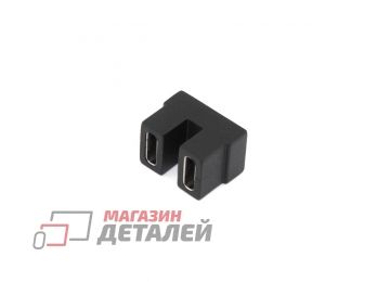 Переходник USB 4 Type C (f)-(f) разворот