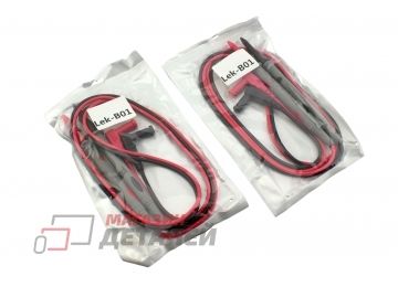 Щупы для тестера LEK-B01 никилерованный наконечник, кабель 100 см 2 шт