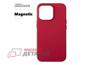 Силиконовый чехол для iPhone 13 Pro "Silicone Case" с поддержкой MagSafe (красный)