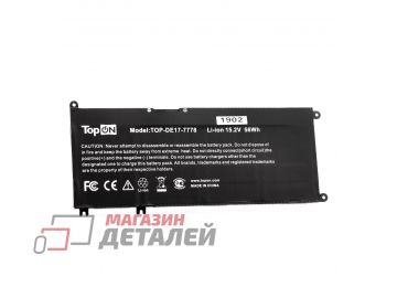 Аккумулятор TopOn для ноутбука Dell 17-7778, G3 3579 15.2V 3500mAh