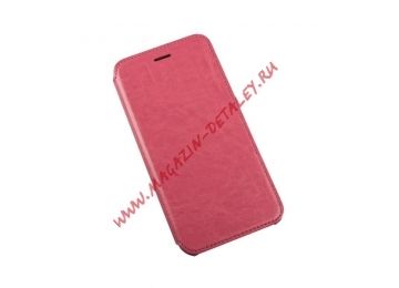 Чехол из эко – кожи HOCO Crystal Classic Folder для Apple iPhone 6, 6s Plus раскладной, розовый