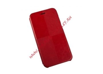 Чехол из эко – кожи HOCO Crystal Fashion Folder для Apple iPhone 6, 6s Plus раскладной, красный
