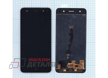 Дисплей (экран) в сборе с тачскрином для ZTE Blade V7 Lite черный