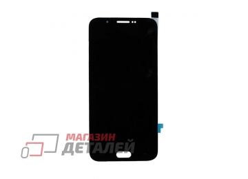 Дисплей (экран) в сборе с тачскрином для Samsung Galaxy A8 SM-A800F черный (OLED)