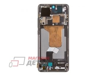 Дисплей (экран) в сборе с тачскрином для Xiaomi 12X, 12S, 12 (5G) (2022) черный с рамкой (Incell)