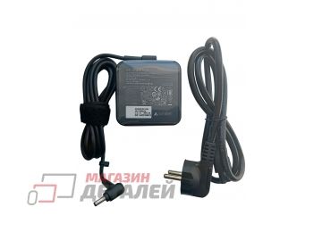 Блок питания (сетевой адаптер) для ноутбуков MSI 19V 3.42A 65W 4.0x1.35мм (квадратный корпус) черный, с сетевым кабелем Premium