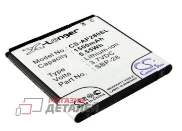 Аккумулятор CameronSino CS-AP280SL для Asus A66, T20 3.8V 5.55Wh (1500mAh)