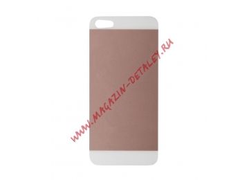 Защитное стекло для Apple iPhone 5, 5s, SE имитация задней части iPhone SE розовое, ударопрочное, OEM