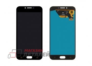 Дисплей (экран) в сборе с тачскрином для Samsung Galaxy A8 (2016) SM-A810F черный