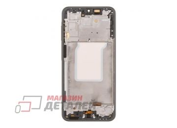 Дисплей (экран) в сборе с тачскрином для Samsung Galaxy A26 SM-A266 черный с рамкой (OLED)