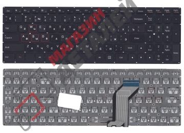 Клавиатура для ноутбука Lenovo IdeaPad Y700 Y700-15ISK черная без подсветки