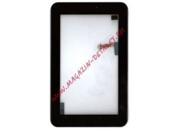 Сенсорное стекло (тачскрин) для Huawei Mediapad 7 S7-701 S7-701u S7-701w черный с рамкой