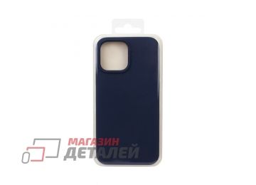 Силиконовый чехол для iPhone 13 Pro Max "Silicone Case" (темно-синий)