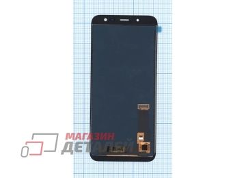 Дисплей (экран) в сборе с тачскрином для Samsung Galaxy J6 (2018) SM-J600F черный (TFT-совместимый с регулировкой яркости)