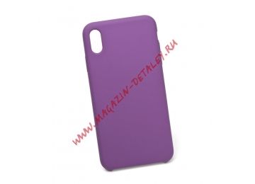Силиконовый чехол "LP" для iPhone Xs Max "Protect Cover" (фиолетовый/коробка)