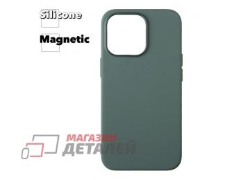 Силиконовый чехол для iPhone 13 Pro "Silicone Case" с поддержкой MagSafe (эвкалипт)