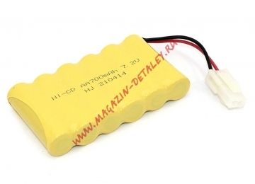 Аккумулятор для радиоуправляемой модели Ni-Cd 7.2V 700 mAh AA Flatpack разъем 5559