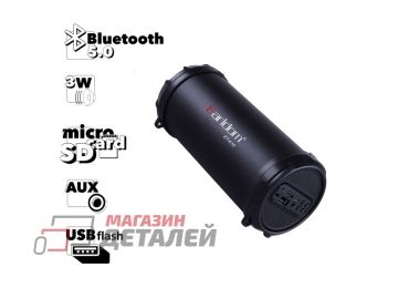 Bluetooth колонка Earldom ET-A10 BT 5.0, 3W, MicroSD, AUX, USB, FM (черная)