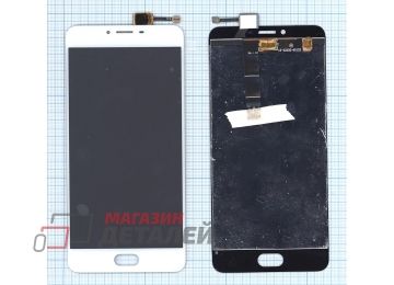 Дисплей (экран) в сборе с тачскрином для Meizu U20 белый