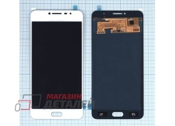 Дисплей (экран) в сборе с тачскрином для Samsung Galaxy C7 SM-C7000 белый (TFT-совместимый)