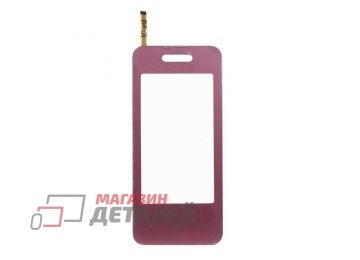 Сенсорное стекло (тачскрин) для Samsung SPH-M800 розовый