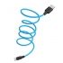 USB кабель HOCO X21 Plus Silicone Type-C 3А силикон 1м (синий, черный)