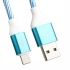 USB кабель LP для Apple 8 pin Волны голубой, белый, европакет