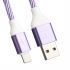 USB кабель LP для Apple 8 pin Волны сиреневый, белый, европакет
