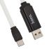USB кабель HOCO U29 LED Timing Type-C Charging Cable (L=1M) (белый)