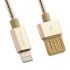 USB кабель WK Alloy WDC-039 для Apple 8 pin золотой