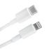 USB-C кабель "LP" Apple Lightning 8 pin Power Delivery 18W белый