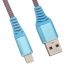 USB кабель "LP" для Apple 8 pin "Носки" (голубой/блистер)
