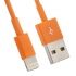 USB кабель для Apple iPhone, iPad, iPod 8 pin оранжевый, европакет LP