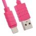 USB кабель для Apple iPhone, iPad, iPod 8 pin розовый, европакет LP