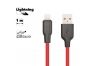 USB кабель HOCO X21 Silicone Lightning 8-pin силикон 1м (красный)